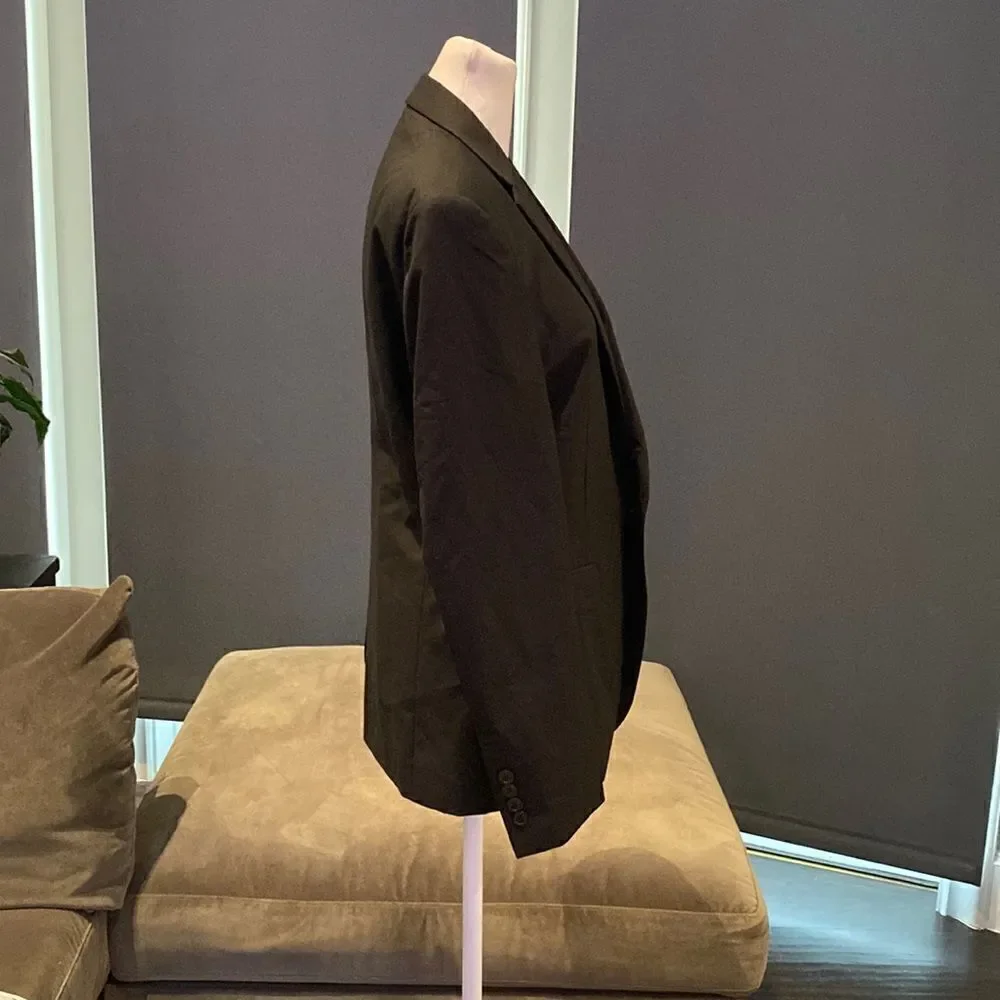 Men’s Black Suit Jacket Blazer One Button Notched Lapel Size 32 NWOT